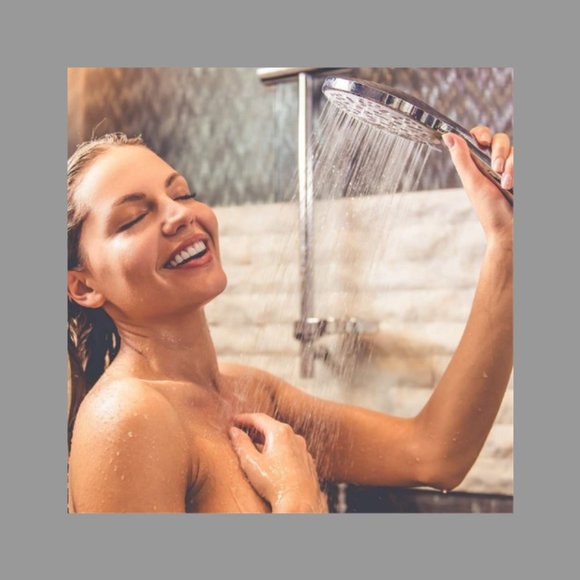 HIGH PRESSURE BATHROOM SHOWER HEAD&60 INCH HOSE/ 9 SPRAY SETTINGS - Picture 2 of 5